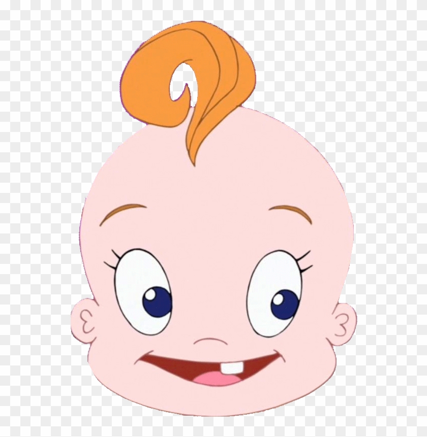Creepy Baby Sticker - Cartoon Baby With One Tooth #1275308