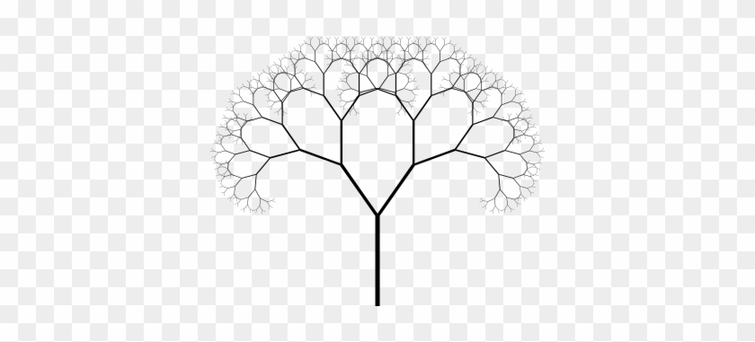Fibonacci Tree - Simple Fractal Art - Full Size PNG Clipart Images Download