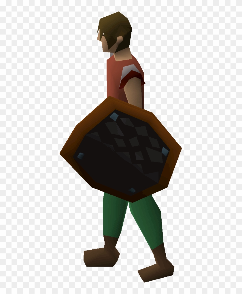 Black D'hide Shield Equipped - Shield #1275505