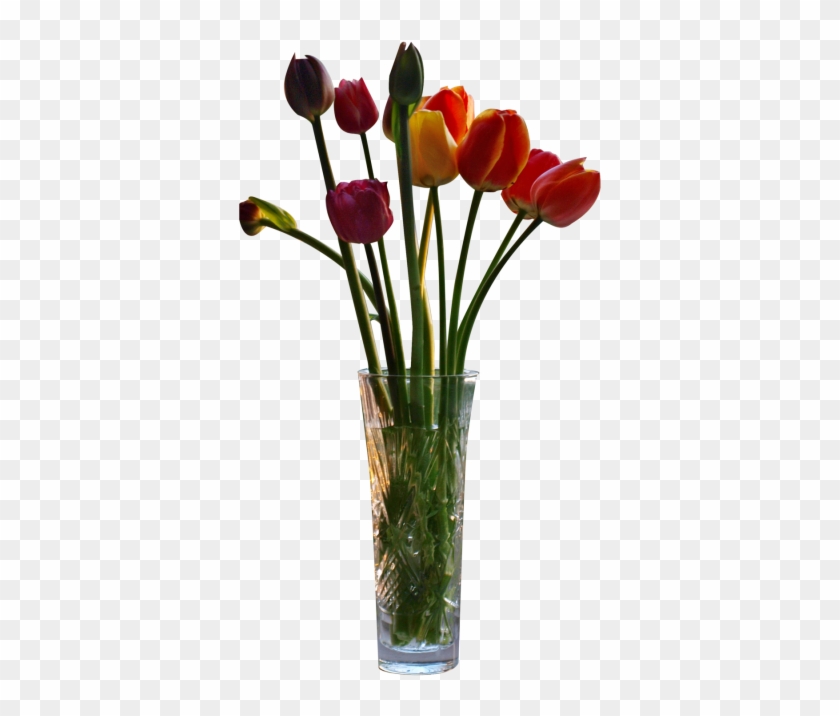 Tulips In Vase Cut Out Image Png Images - Vase Png For Photoshop #1275577