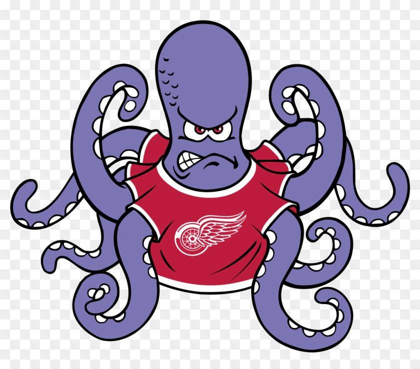 Detroit Red Wings Logo Png Transparent Svg Vector Freebie - Detroit Red Wings Octopus #1275618