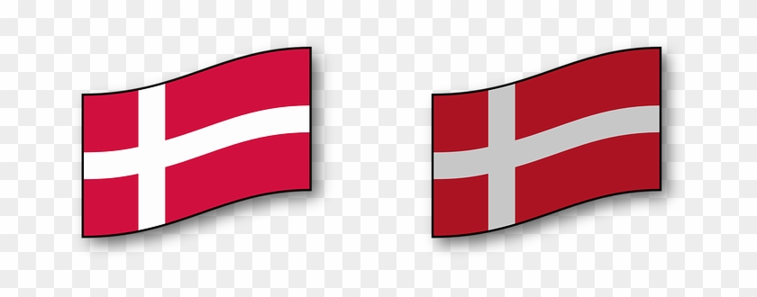 Danish, Denmark, Flag, National, Country - Danish Flag Cartoon #1275741