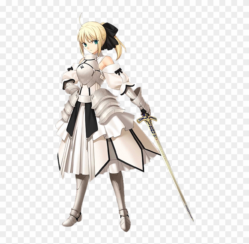 Who Are The “black” And “white” Characters - Inspired By Fate Stay Night Saber Lily Cosplay Costume #1275896
