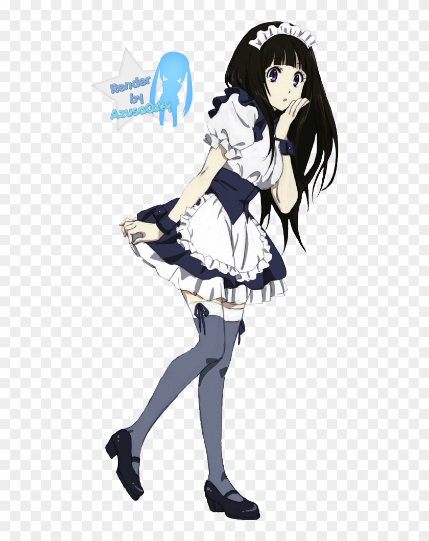 Eru Chitanda 'maid Outfit' Render By Azusacaky On Deviantart - Anime Girl In Maid Outfit #1275904