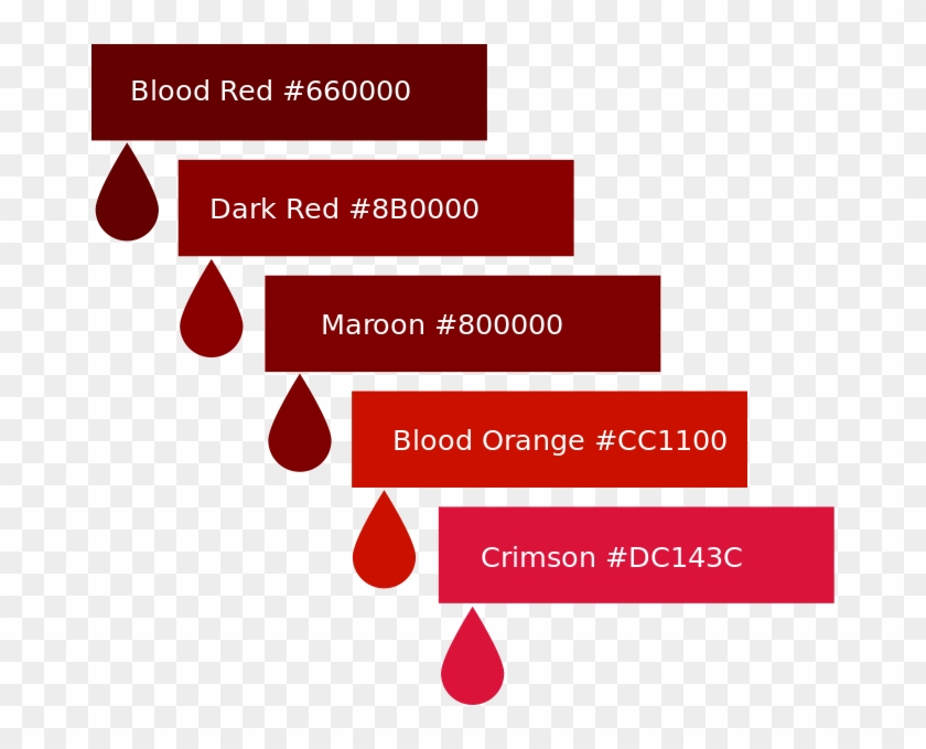 Blood Color Palette - Crimson Blood Color #1275932