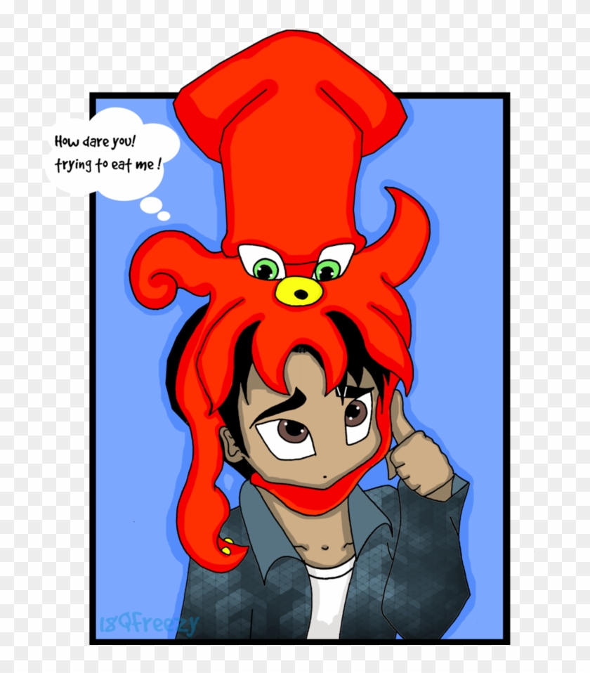 Angry Squid By 18qfreezy On Deviantart Rh 18qfreezy - Squid #1276114