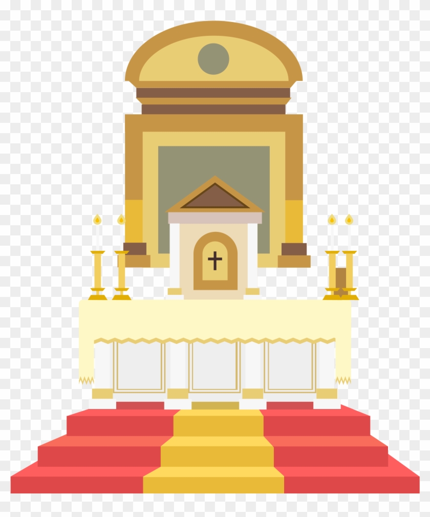 Altar In The Catholic Church Illustration - Catholic Altar Illustration #1276374