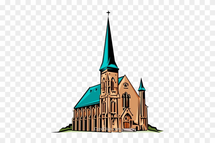 Church Royalty Free Vector Clip Art Illustration Arch0058 - Clip Art Cathedral #1276382