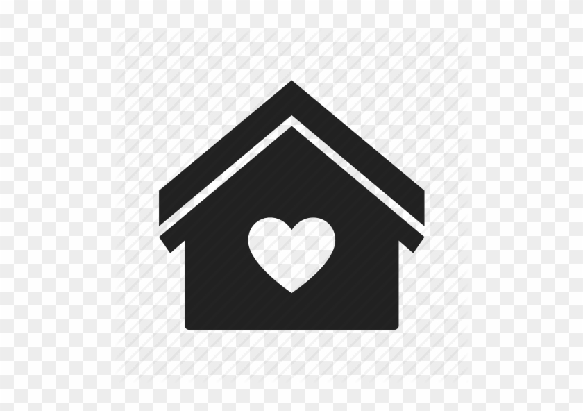Heart Icons House - Green Home Icon Png #1276408
