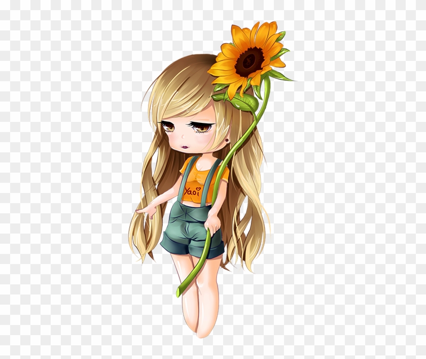 [digital Painting] Sunflower Chibi By Decidiuouss - Sunflower #1276465