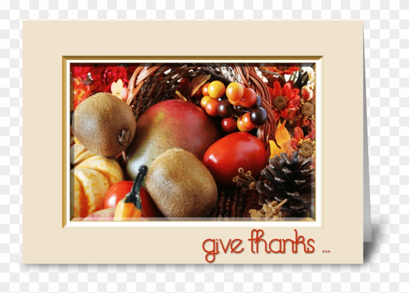 Thanksgiving Cornucopia Greeting Card - Thanksgiving Day #1276545