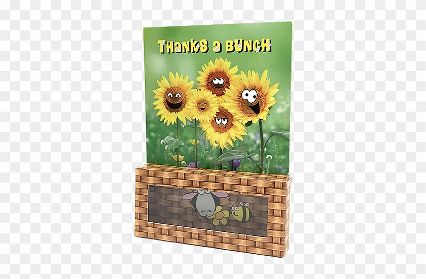 Treeting Cards "bunches Of Thanks" Greeting Card For - Sunflower #1276557