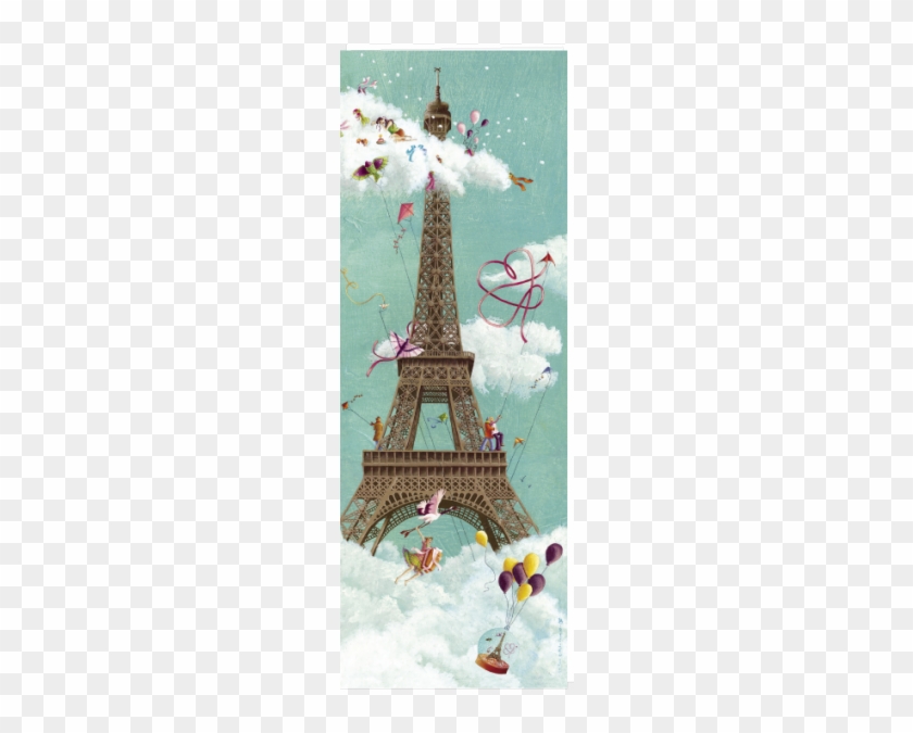 Marie-anne Foucart Vertical Greeting Card 11 X 31 Cm - Marie Anne Fouc Type: Eiffel Tower #1276651
