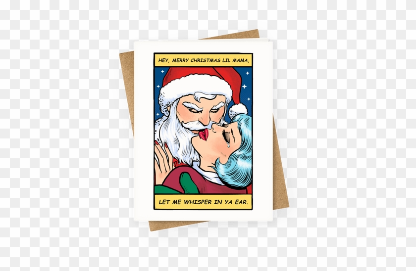 Santa Romance Comic Greeting Card - Café Coffee Day #1276654