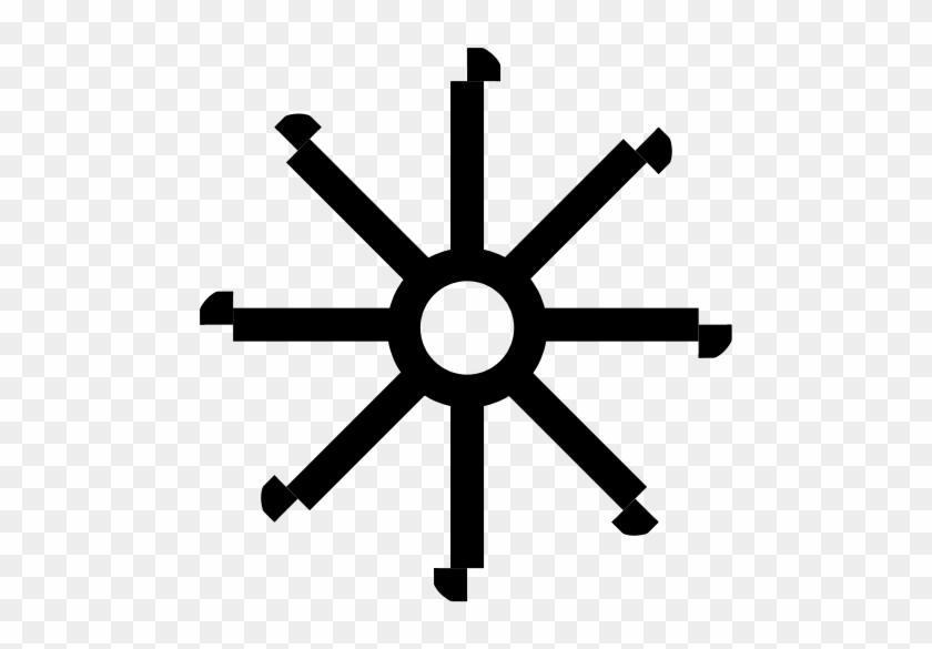 Sustain Pedal Mark - Simple Ship Wheel Tattoo #1276668