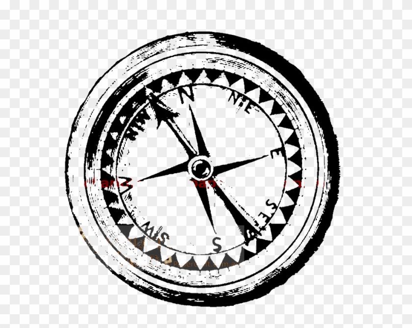 Compass Red Rubber Craft Stamp - Indaya Logo Dubstep #1276682