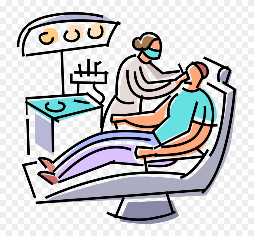 Vector Illustration Of Dentists Provides Oral Dental - Clip Art #1276812