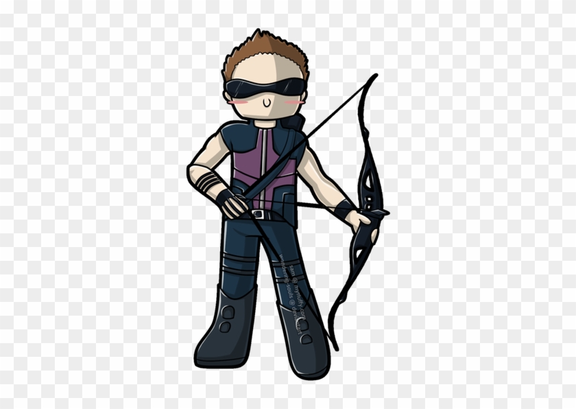 Hawkeye And Black Widow Chibi - Hawkeye Chibi #1277060