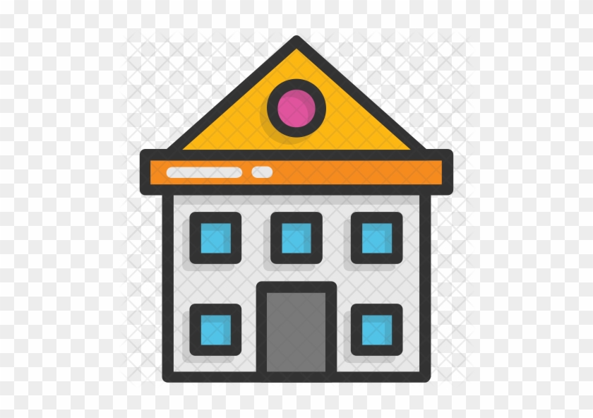 School Building Icon - Villa #1277076