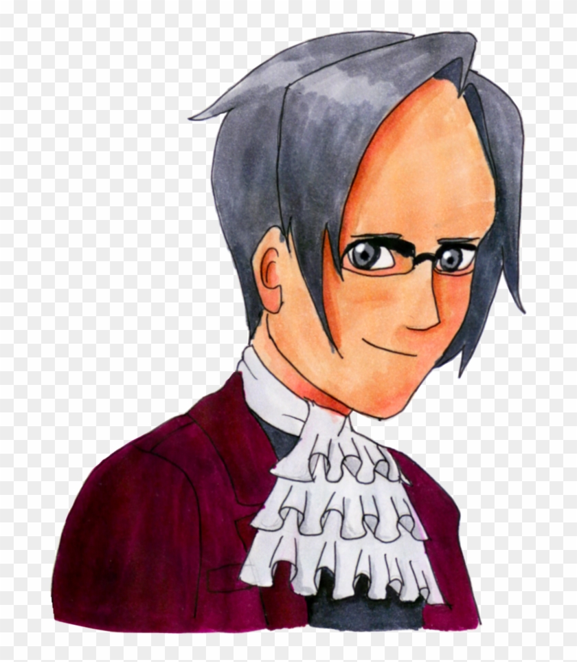 Miles Edgeworth Copic Drawing No - Drawing #1277081