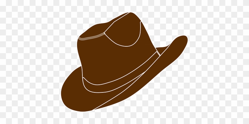 Hat Cowboy Brown Western Clothing Country - Brown Hat Clip Art #1277097