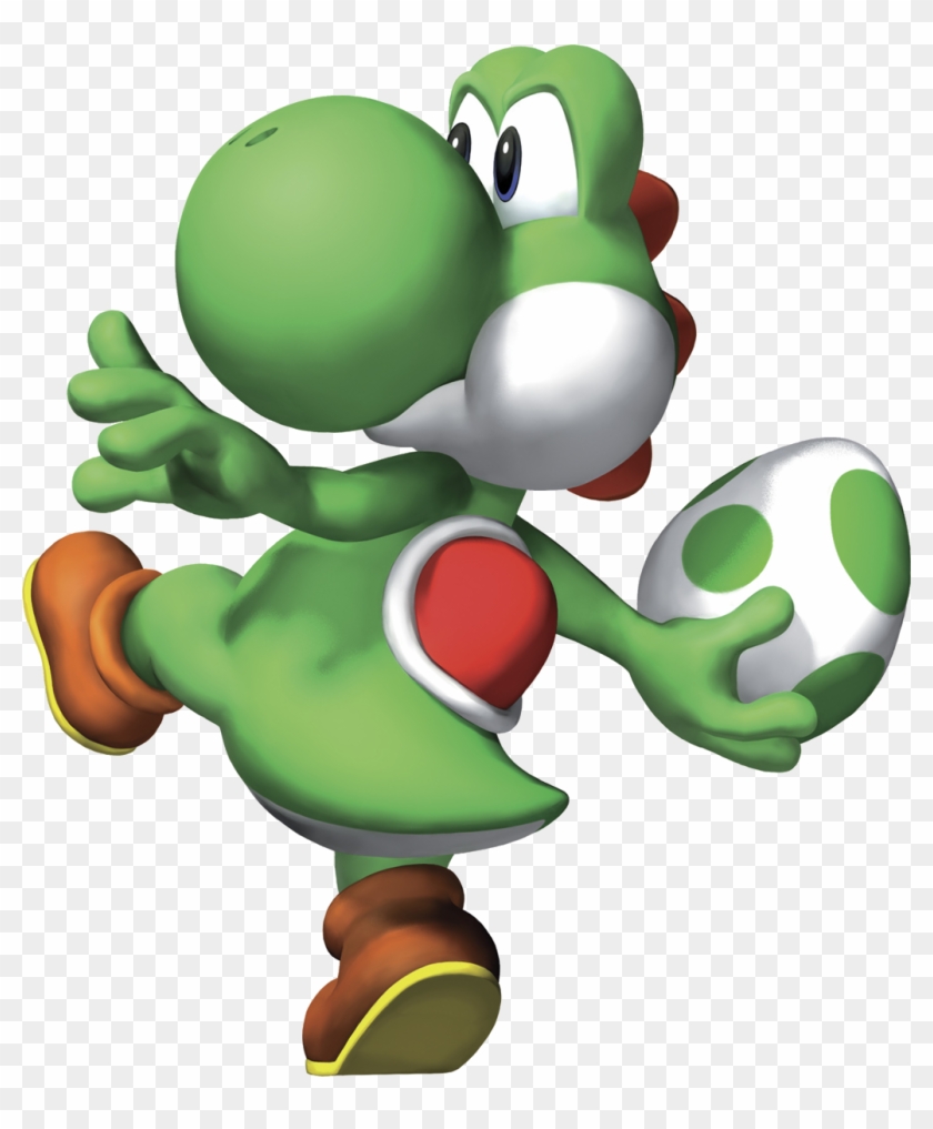 Characters - Yoshi Throwing Egg Png #1277223