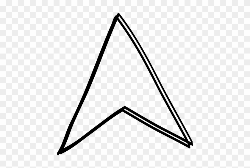 Triangle Line Arrow Cursor Transparent Png - Triangles Abstract Transparent #1277311