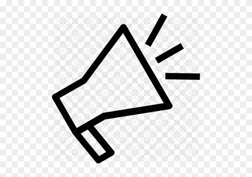 Bullhorn Icon - Line Art #1277377