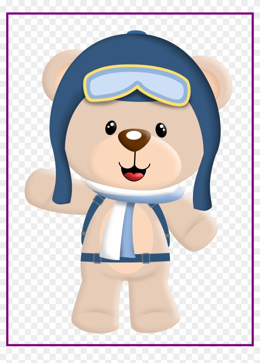Bear Cartoon Teddy Bear Cartoon Png Inspiring A Dor - Ursinho Aviador Png #1277569
