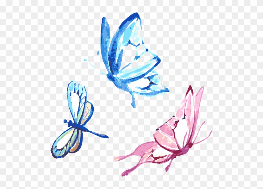 Watercolor Painting Graphic Design - Butterfly Watercolour Vector #1277754