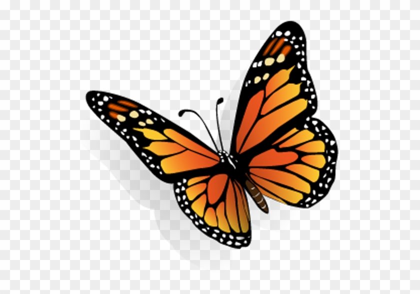 Monarch Butterfly Clip Art Free - Butterfly 3d #1277925