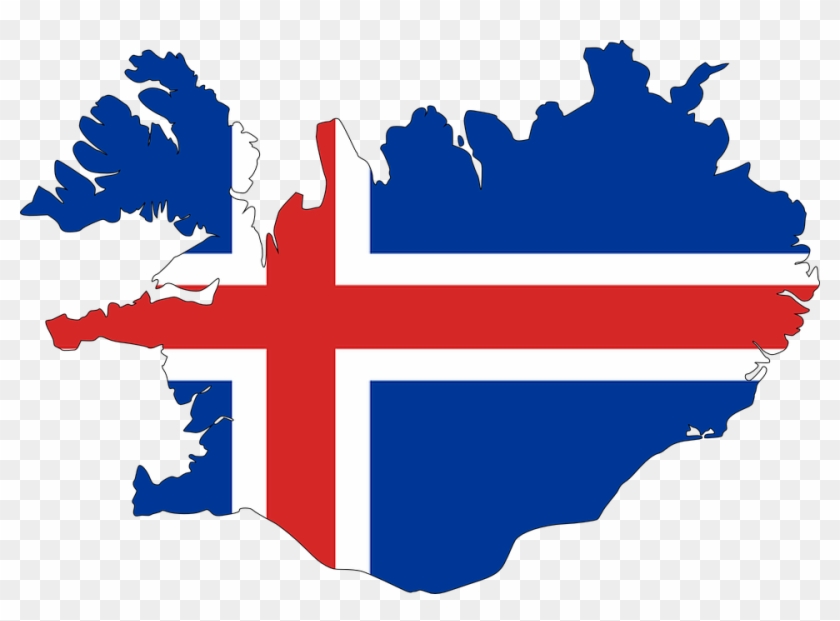 Iceland Map Flag - Iceland Map #1277942
