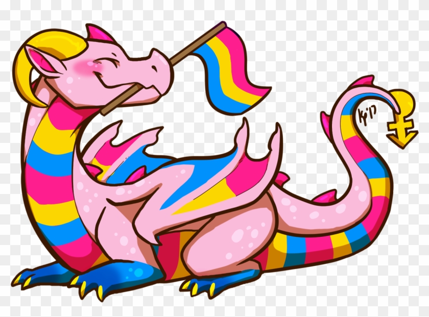 “ Some Little Pride Flag Dragons I Made In - Pansexual Pride Flag #1277968