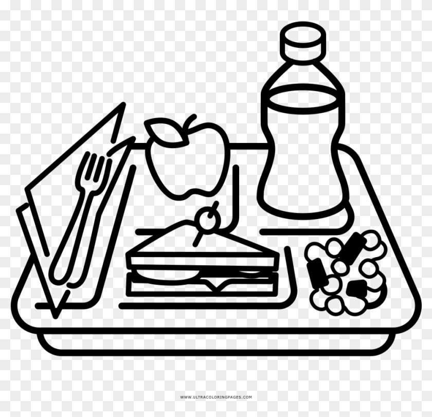 Food Tray Coloring Page - Nice Tray Picture For Coloring #1277984
