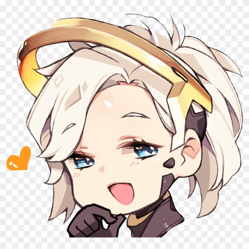 Overwatch Face Hair Nose Facial Expression Human Hair - Overwatch Mercy Gif Transparent #1278144