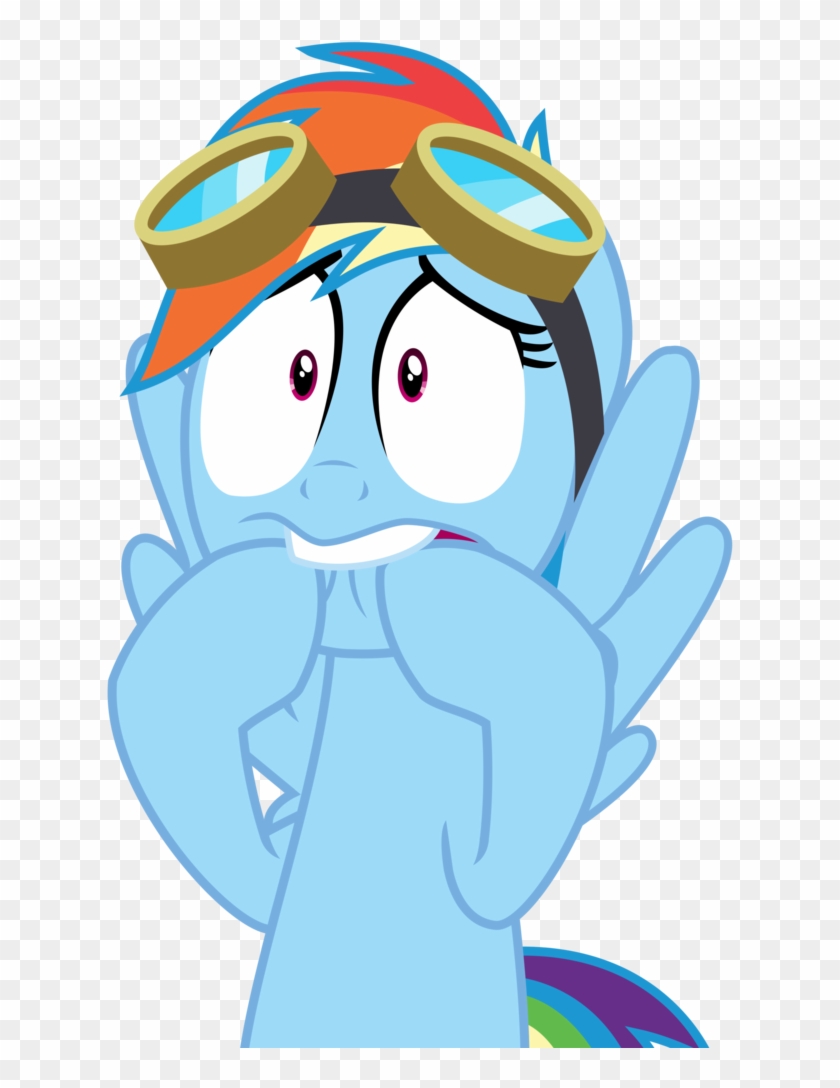 Sketchmcreations, Goggles, Rainbow Dash, Safe, Scared, - Cartoon #1278270