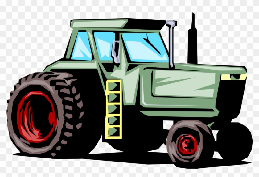 Vector Illustration Of Agriculture And Farming Equipment - Zugmaschinen Clipart #1278385