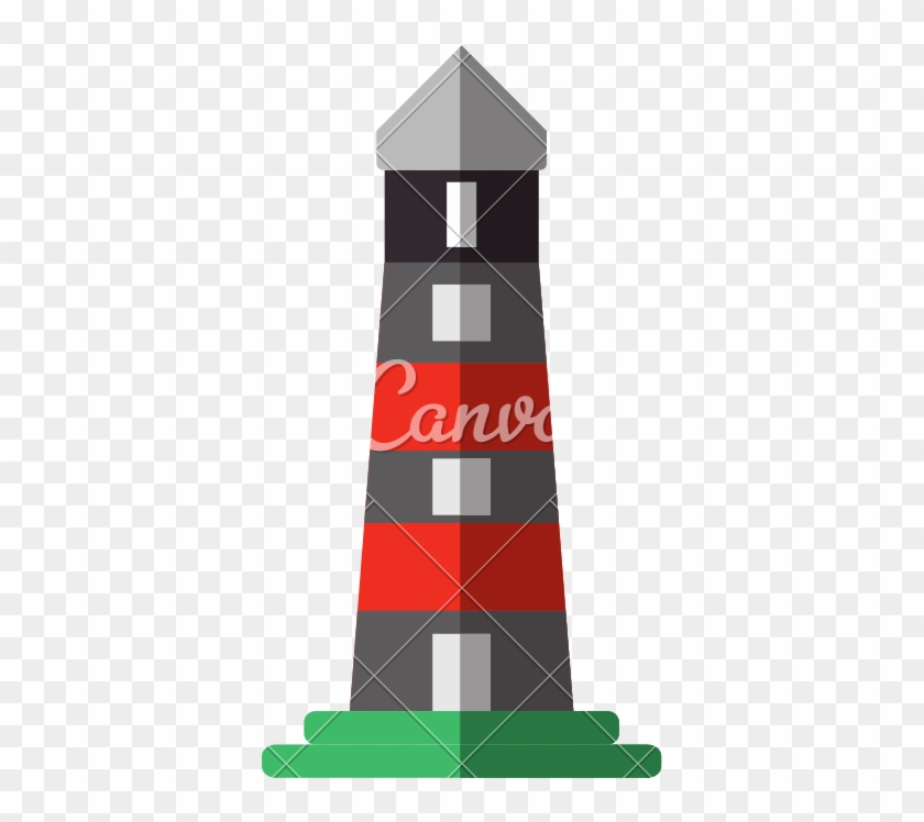 Lighthouse Building Vector Illustration - Lighthouse #1278464