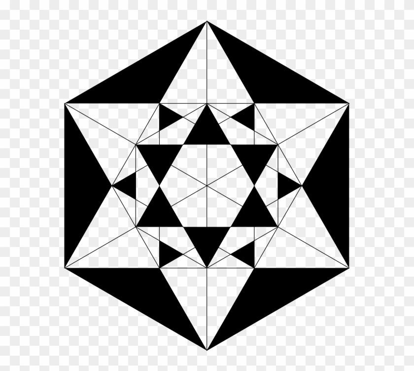 Hexagons And Triangles Beyond Description - Clip Art #1278532