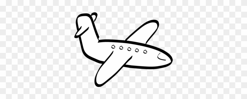 Books Coloring Thumbnail Size Aeroplane Coloring Colouring - Airplane Cartoon Black And White Png #1278558