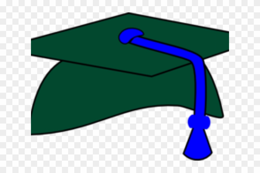 Blue Graduation Hat And Gold Tassels Clipart - Clip Art #1278651