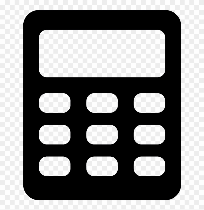 Calculator Vector Icon - Silhouette Calculator Vector Png #1278677