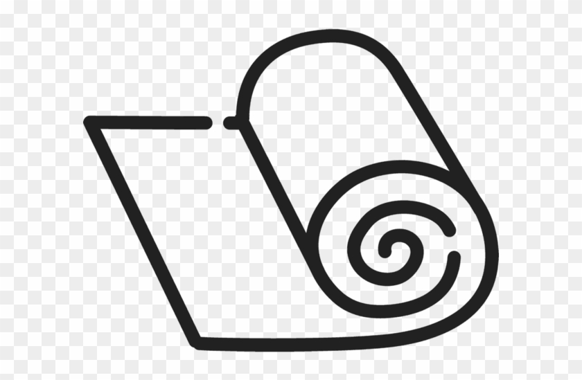 Roll Of Fabric Outline Rubber Stamp - Inishmore #1278678