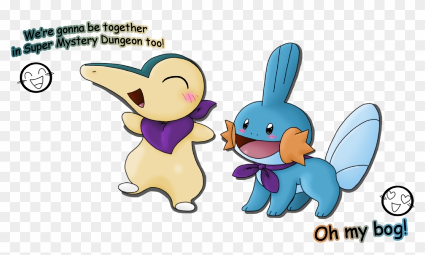 Tribute To My Mystery Dungeon Couple [2] By Lady-kappa - Pokemon Mystery Dungeon Mudkip And Cyndaquil #1278779