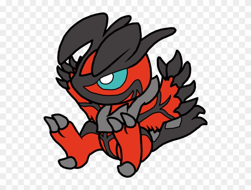 Moros Is A Rather Small Avian Creature, Standing At - Yveltal Gif #1279025