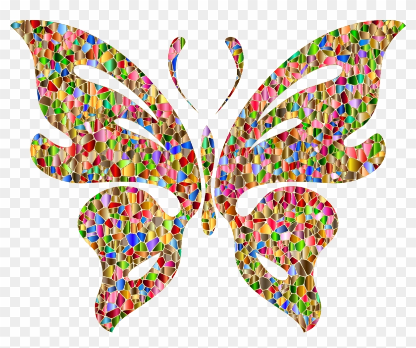 Butterfly Clipart With Beige Background - Butterfly Background Images Clipart #1279080