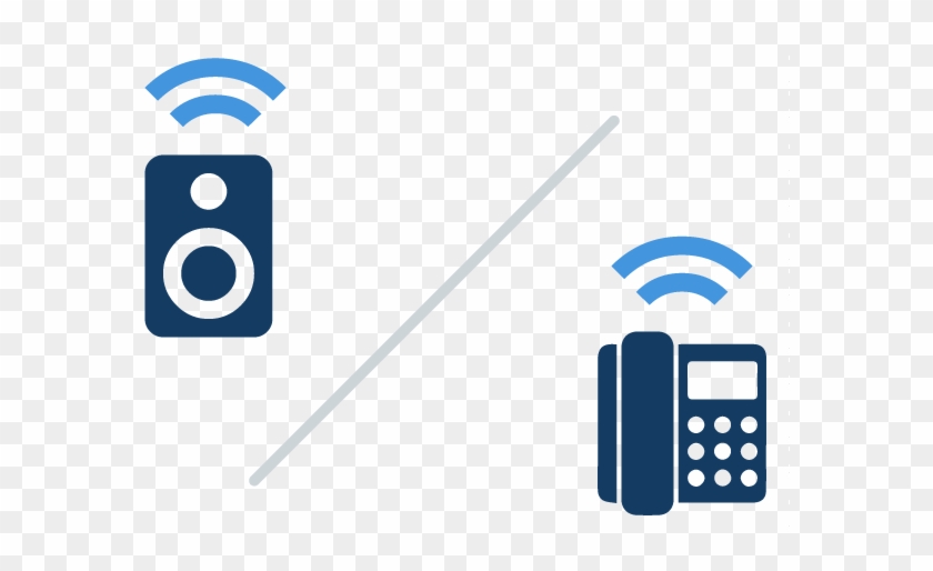 Illustration Of A Speaker And/or A Telephone Operating - Wifi Symbol #1279189