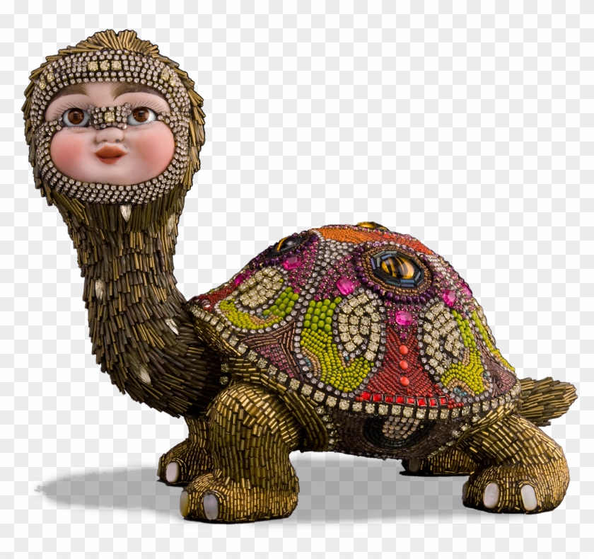 Betsy Creates Unusual Sculptural Mosaics Using Beads - Galápagos Tortoise #1279397