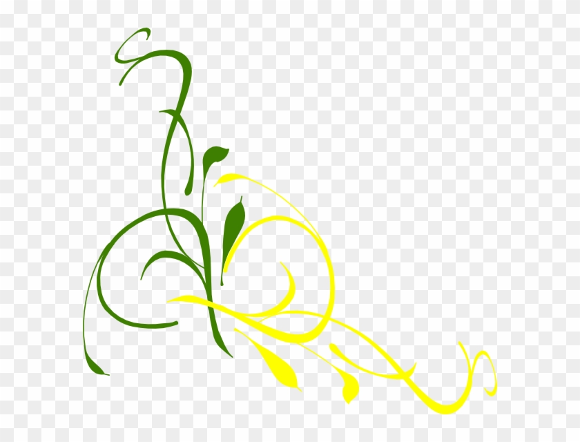 Curly Branch Clip Art At Clker - Funeral Clipart #1279440
