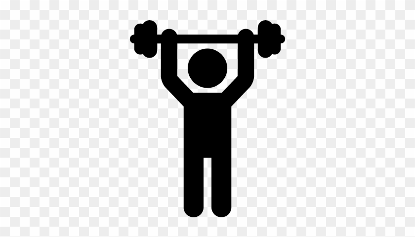 Man Lifting Weight Vector - Levantando Pesas Png #1279556